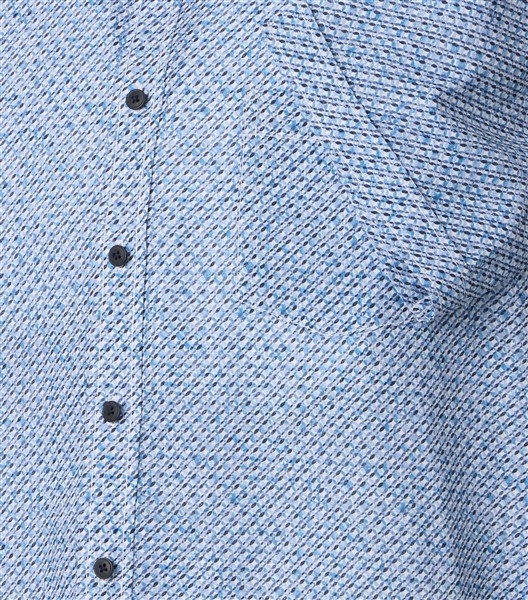 Casa Moda overhemd Casual Fit printje, blw/navy