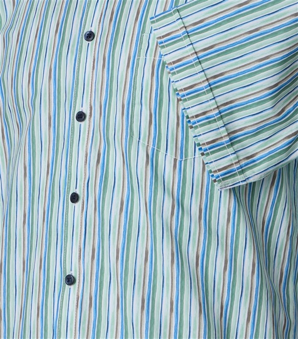 Casa Moda overhemd Casual Fit streep print, blw/gr