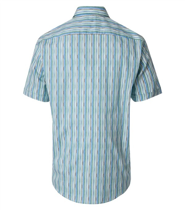 Casa Moda overhemd Casual Fit streep print, blw/gr