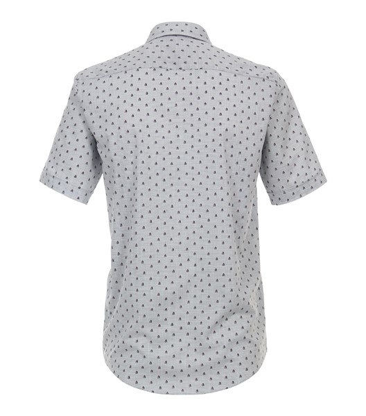 Casa Moda overhemd Casual Fit zeilbootjes, grijs