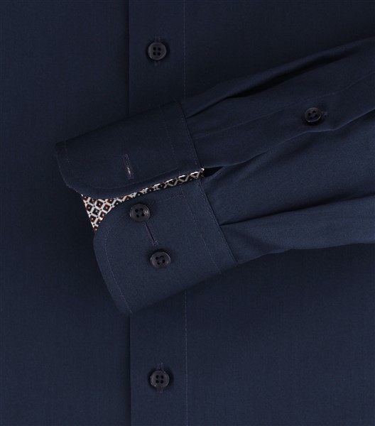 Casa Moda overhemd Comfort Fit strijkvrij, navy