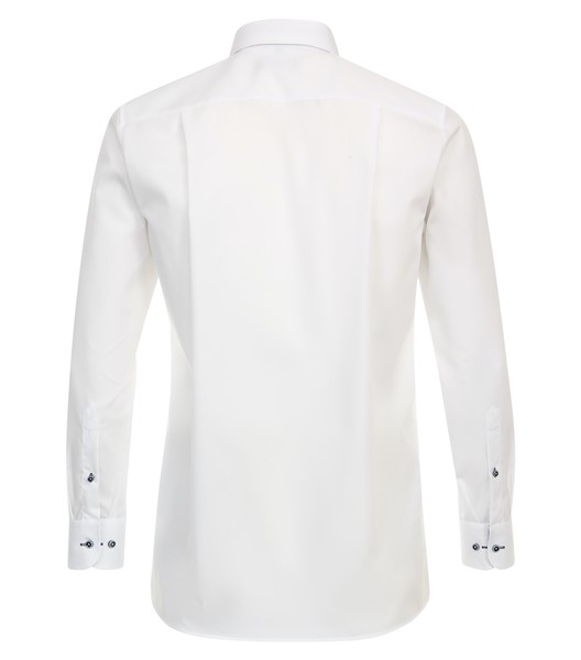Casa Moda overhemd Comfort Fit strijkvrij, wit/bl