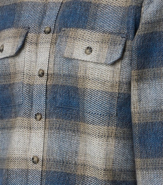 Casa Moda overshirt Casual Fit, blauw geblokt