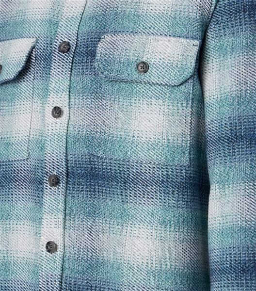 Casa Moda overshirt Casual Fit flanel, geruit petrol