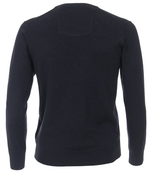 Casa Moda Pullover m. V-hals, navy blauw