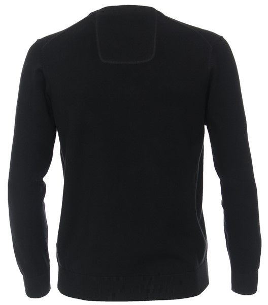 Casa Moda Pullover m. V-hals, zwart