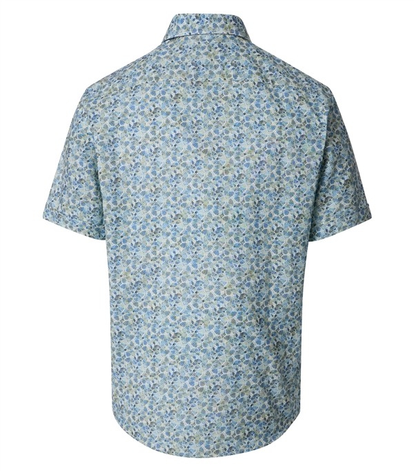 Casa Moda short overhemd Casual Fit print, blw/gr