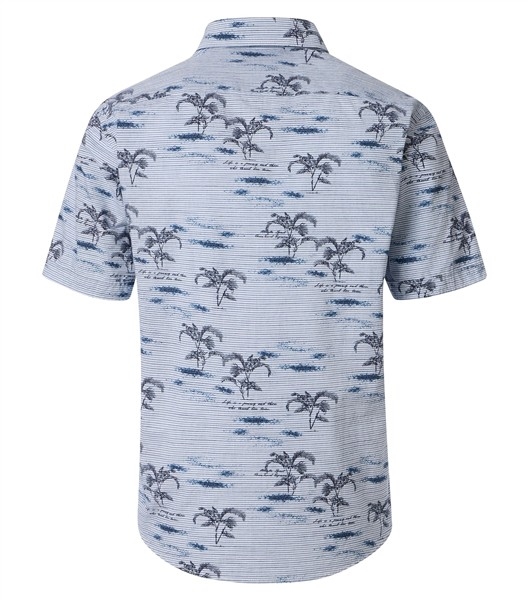 Casa Moda short overhemd Casual Fit print, boompjes