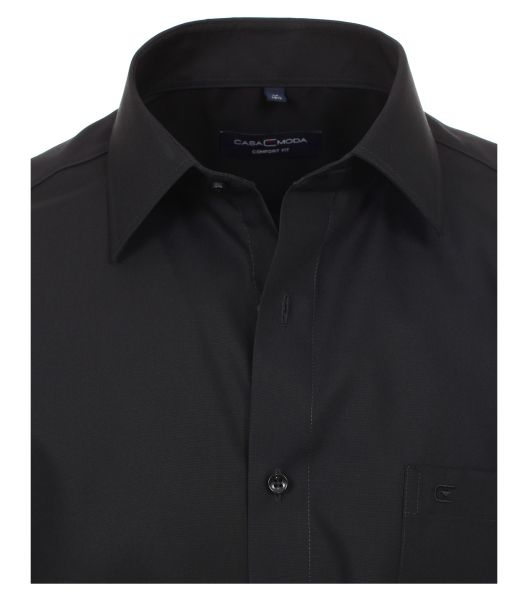 Casa Moda strijkvrij Comfort Fit overhemd, zwart