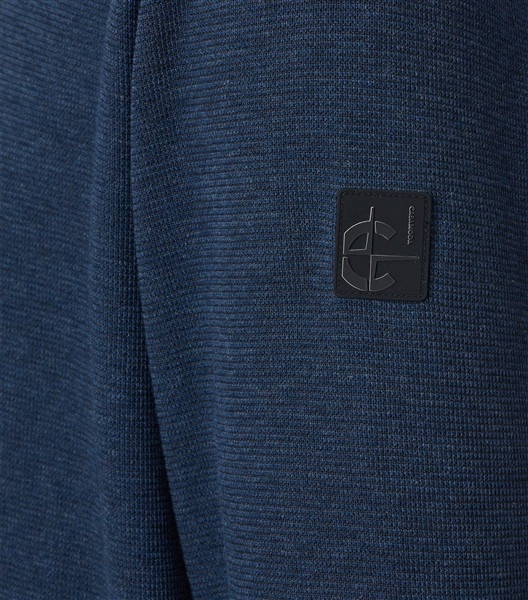 Casa Moda Sweatshirt m. rits in kraag, blauw