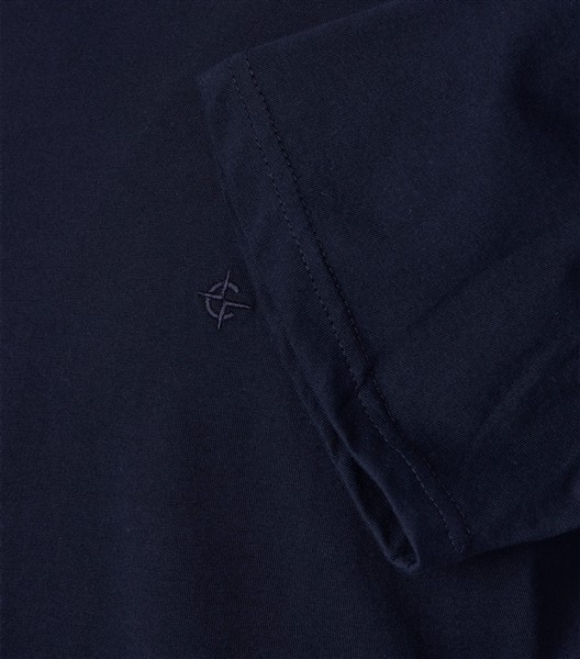 Casa Moda T-shirt ronde hals 2-pack, effen navy