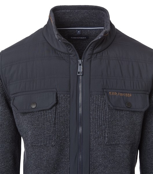 Casa Moda Wintervest gebreid, uni navy