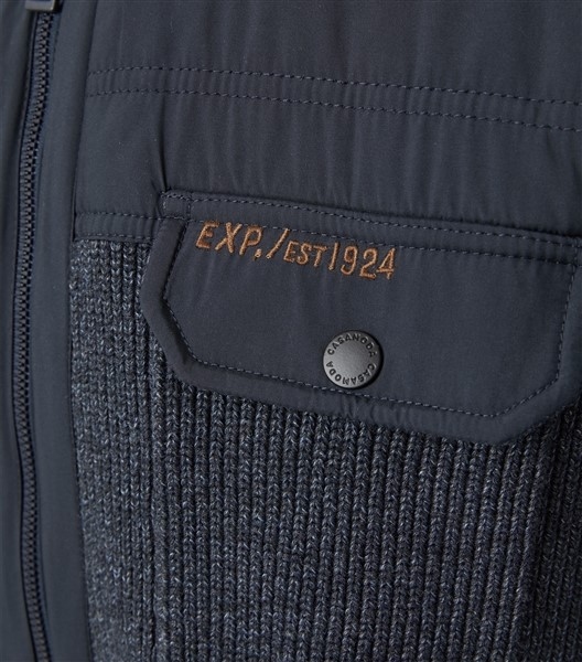 Casa Moda Wintervest gebreid, uni navy
