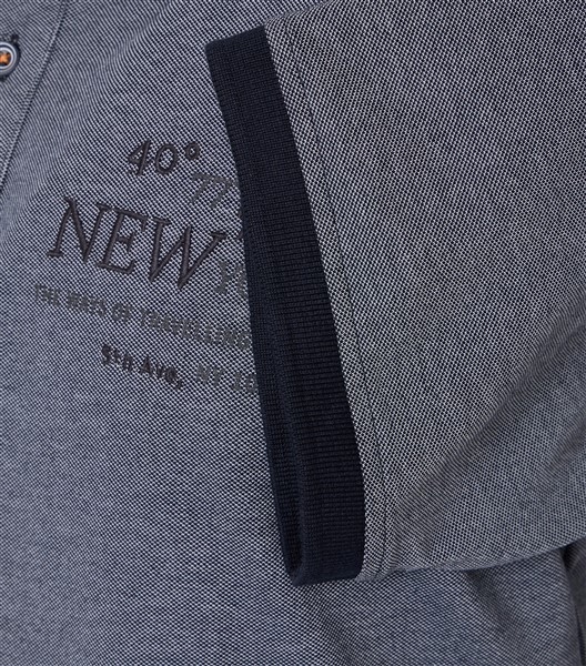 Casa Moda zomer polo 'New York', blauwgrijs