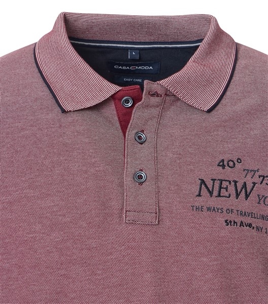 Casa Moda zomer polo 'New York', bordo