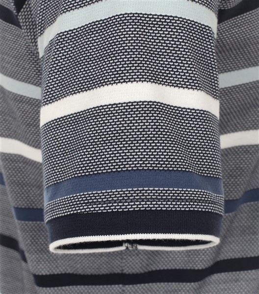 Casa Moda zomer polo gestreept, blauw-wit