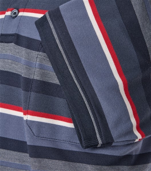 Casa Moda zomer polo gestreept, rood-blauw-navy