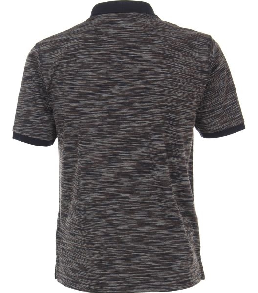Casa Moda zomer polo m. borstzakje, beige/zwart