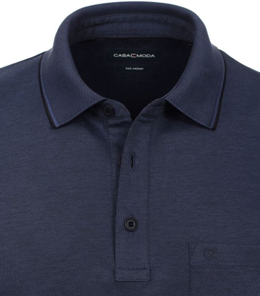 Casa Moda zomer polo m. borstzakje, uni navy blauw