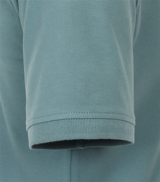 Casa Moda zomer polo m. stretch, uni grijs-petrol