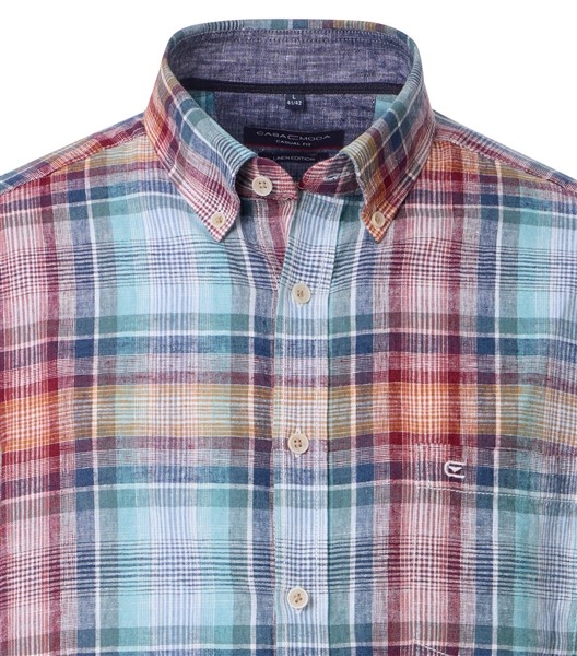 Casa Moda zomer shirt Linnen editie, geruit
