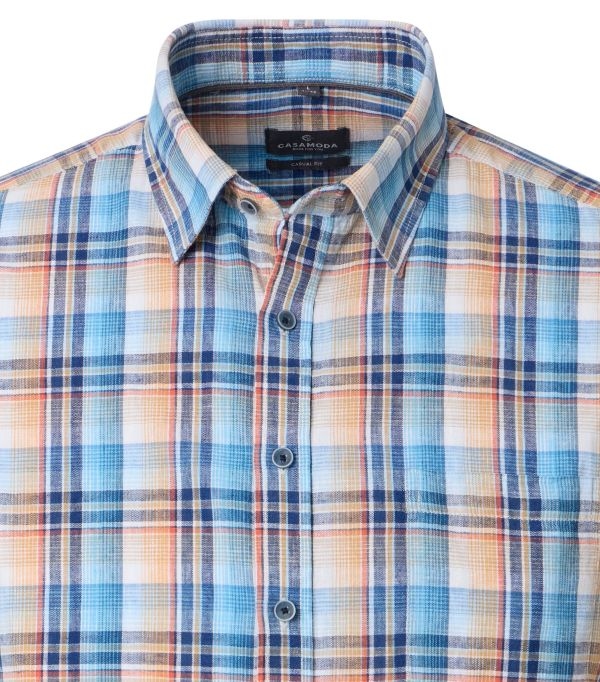 Casa Moda zomer shirt Linnen editie, geruit