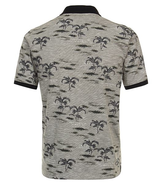 Casa Moda zomerse polo met palmen, beige