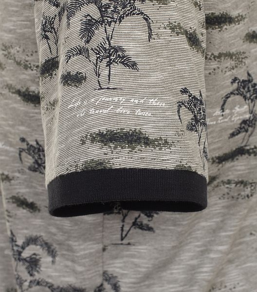 Casa Moda zomerse polo met palmen, beige