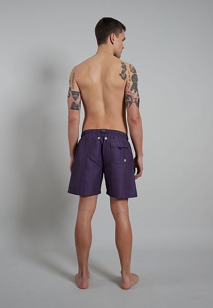 Ceceba Zwemshorts, navy-rode cirkel