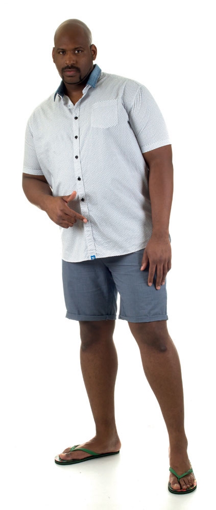 Chino shorts 'JOSH', staalblauw