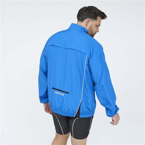 Cycling waterafstotend windjack, kobalt blauw