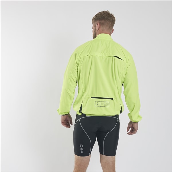 Cycling waterafstotend windjack, strong green