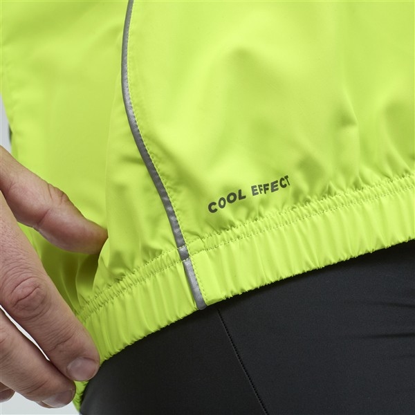 Cycling waterafstotend windjack, strong green