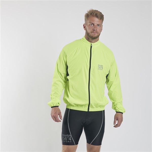 Cycling waterafstotend windjack, strong green