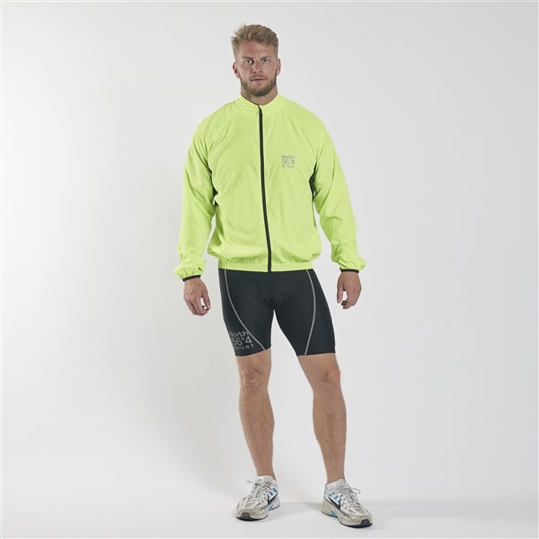 Cycling waterafstotend windjack, strong green