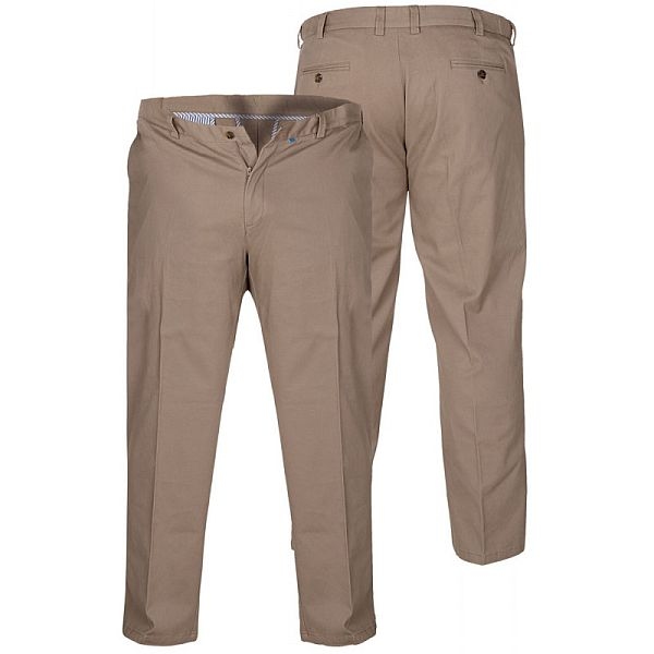 D555 Chino m. stretch + rekbare boord, stone