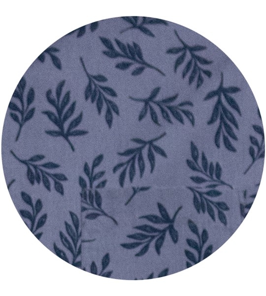 D555 Overhemd KETTERING korte mouw bladeren, navy