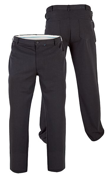 D555 Pantalon m. stretch 'BECK', zwart
