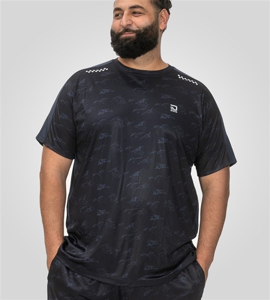 D555 Sport T-shirt Dry wear lichtgewicht, zwart
