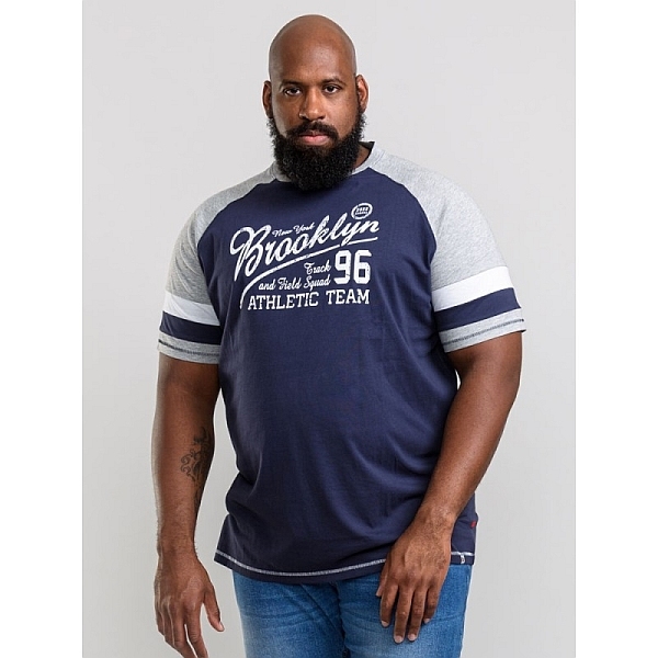 D555 T-shirt 'Brooklyn Athletic Team', navy