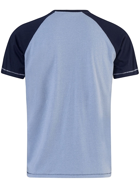 D555 T-shirt 'New York City', l.blauw/navy