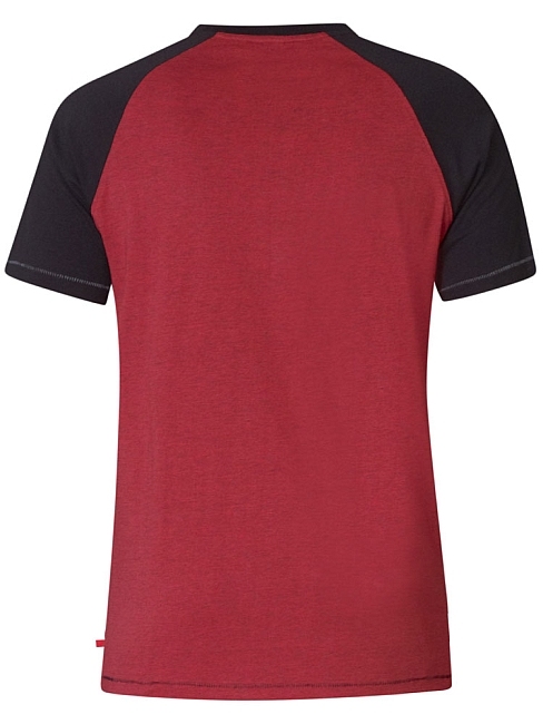 D555 T-shirt 'New York City', rood/navy