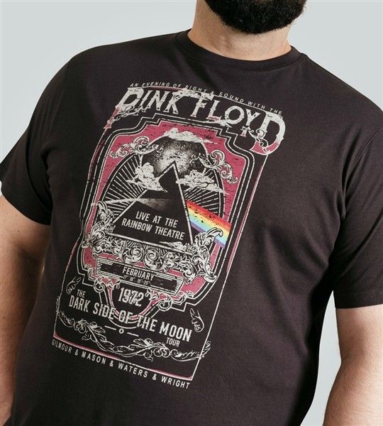 D555 T-shirt 'Pink Floyd', washed black