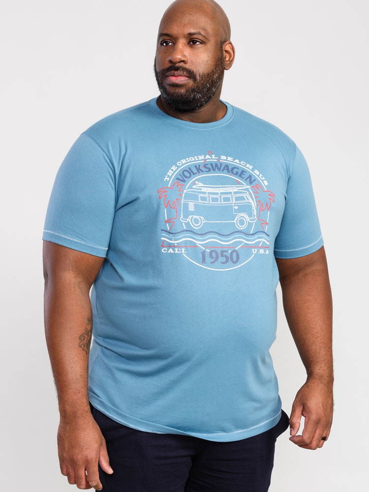 D555 T-shirt 'VW Camper Van', petrol