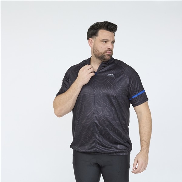 Fietsshirt korte mouw, zwart