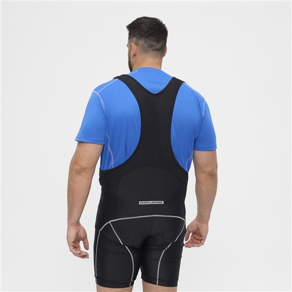 Fietsshorts m. suspenders, zwart