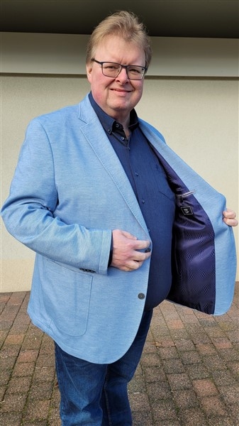 Gebr. Weis casual blazer Carlos, blue bleached