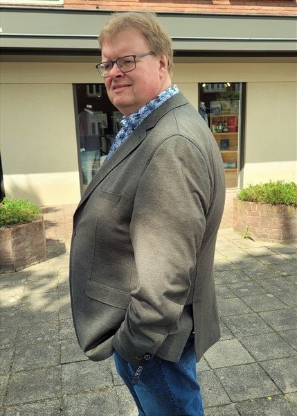 Gebr. Weis casual blazer CARLOS F, olive melée