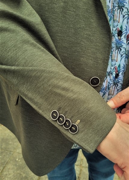 Gebr. Weis casual blazer CARLOS F, olive melée
