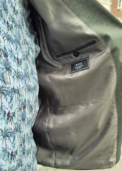 Gebr. Weis casual blazer CARLOS F, olive melée